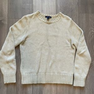 Land’s End knit sweater, very cozy!